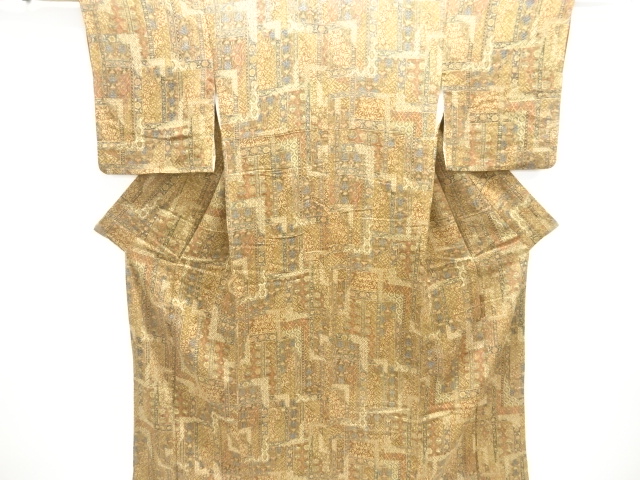 JAPANESE KIMONO / KOMON / CHIRIMEN / FLOWER SARASA